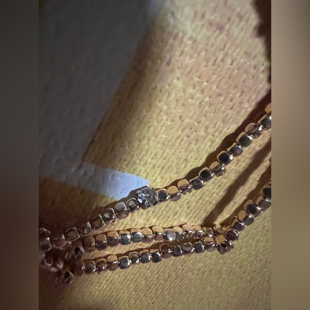 Anthropologie Beaded Stone Layered Bracelet - NWT - Gold - Picture 14 of 15
